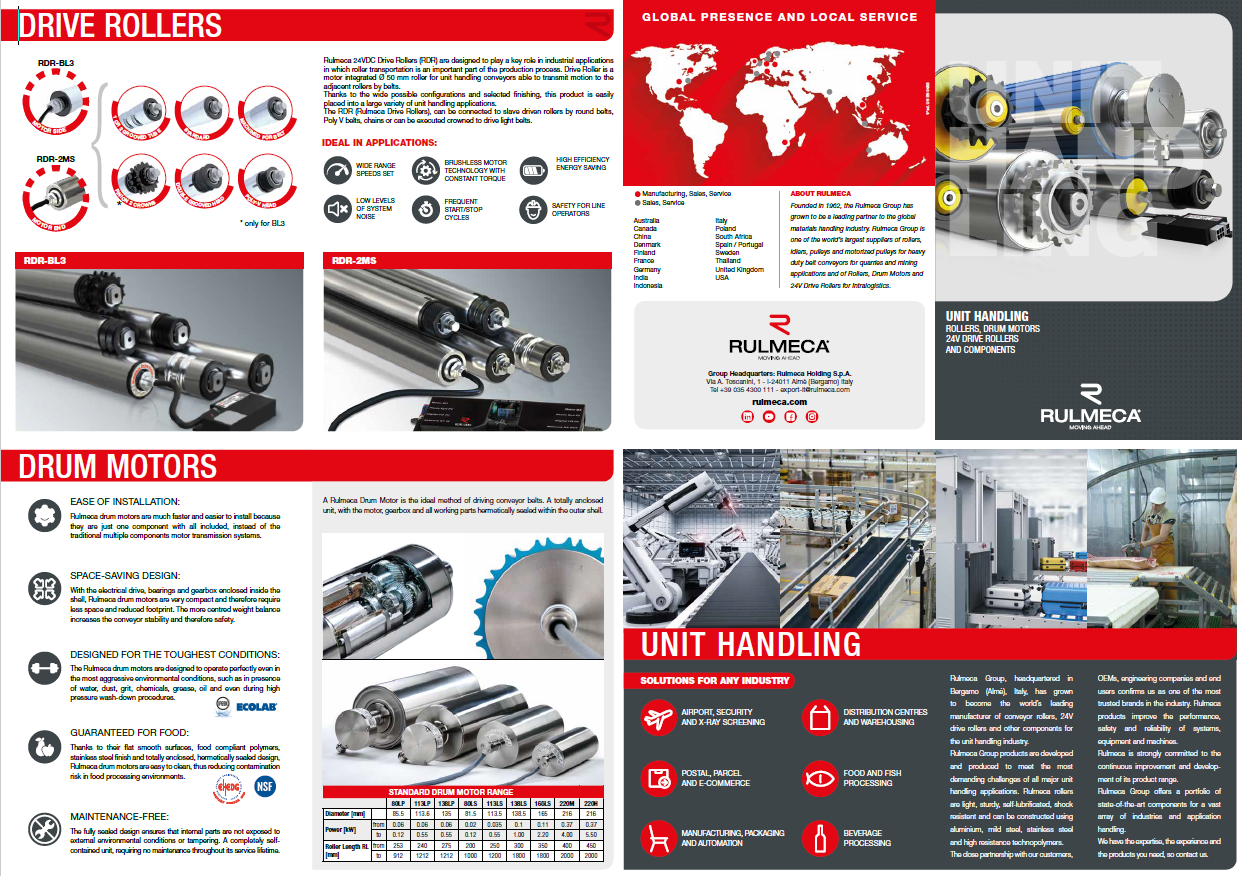 Drive roller catalogue